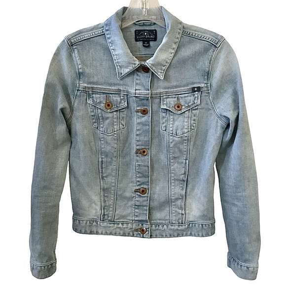 Lucky Brand - Dixie Denim Jacket - Fits like Small * - Light Blue Wash - Picture 1 of 8
